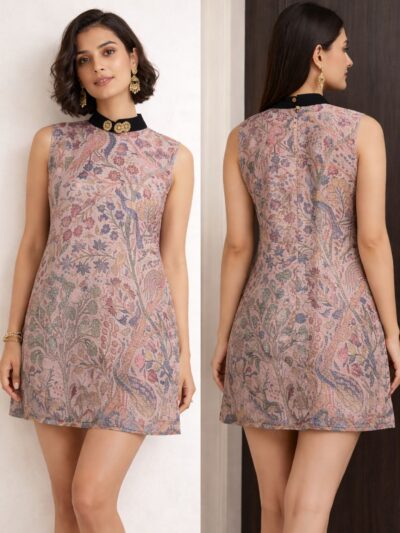 Ethereal Bloom Printed Sleeveless Dress